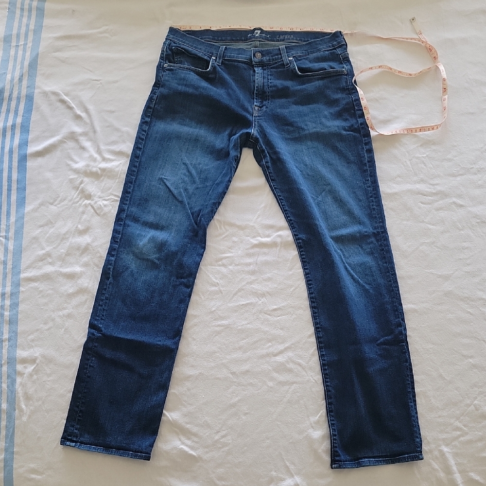 7 For All Mankind Dark Blue Slim Jeans